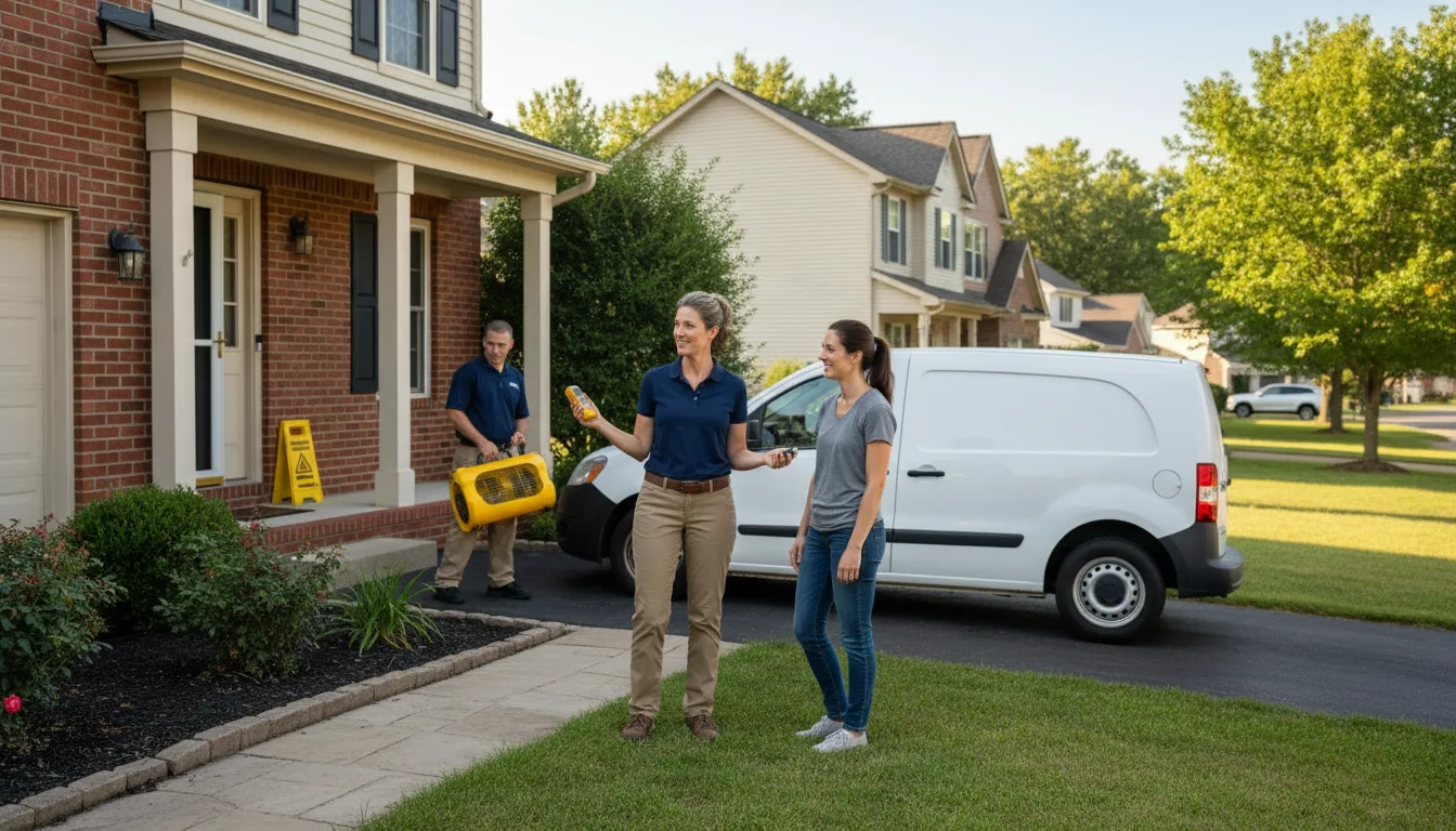 Water restoration image for Dehumidification And Cleanup Services in Wallpack Center, NJ